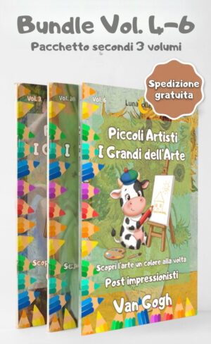 Bundle 3 Libri da Colorare: Pissarro, Sisley, Van Gogh