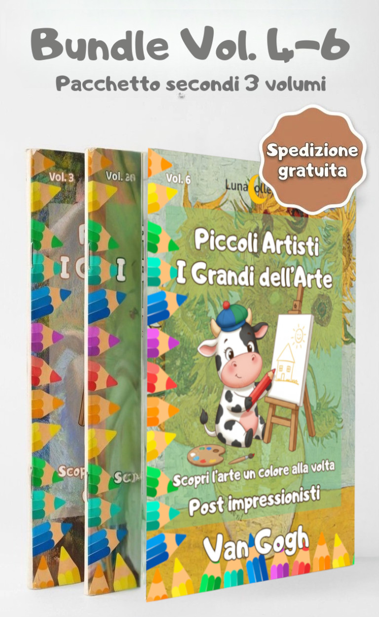Bundle 3 Libri da Colorare: Pissarro, Sisley, Van Gogh